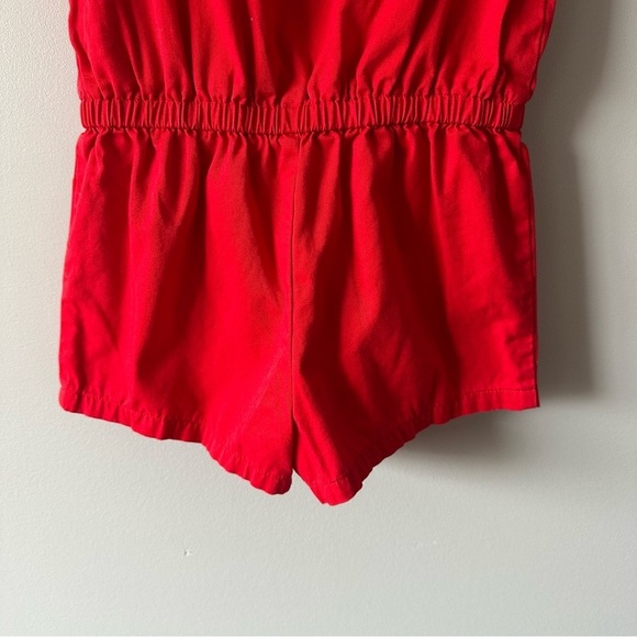 Janie and Jack Romper One Piece Red White Nautical Nantucket Breeze Preppy 24 M - Picture 7 of 8